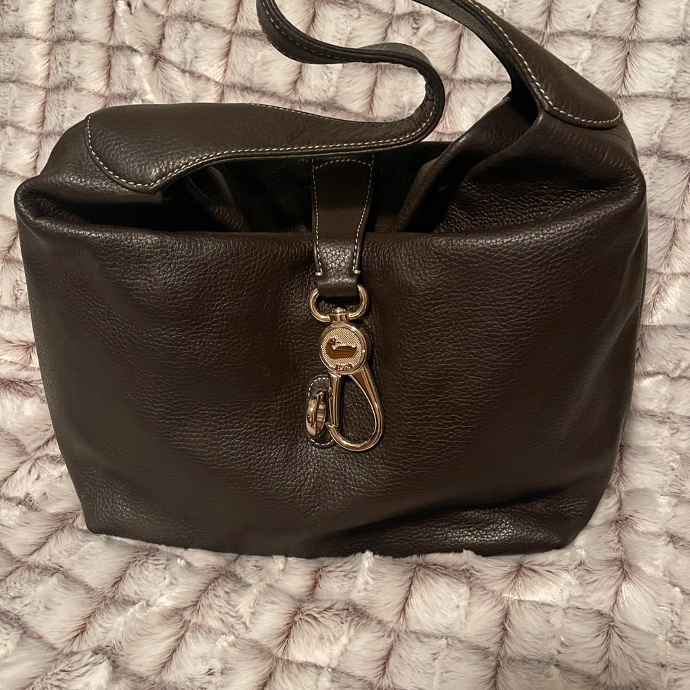 Dooney & Bourne Dark Brown Leather Hobo Bag